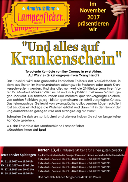 und alles auf krankenschein kl plakat